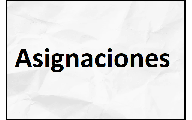 asignaciones