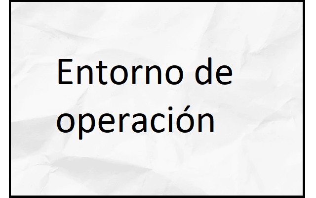 entorno de operación