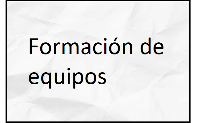 formación de equipos