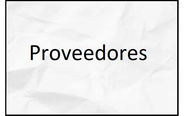 proveedores