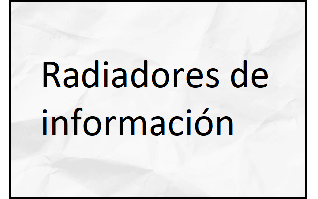 radiadores de información