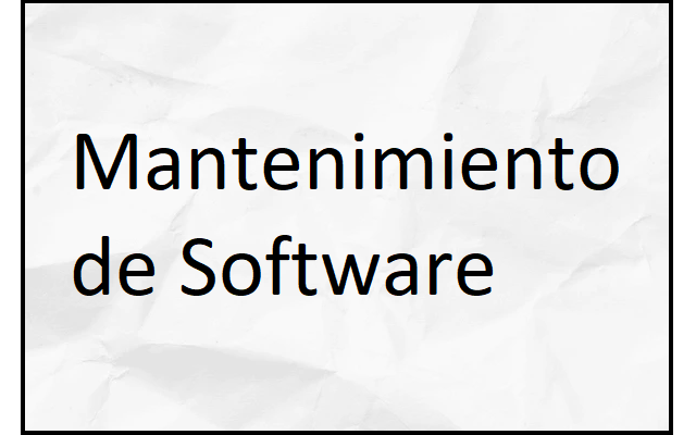 mantenimiento de software