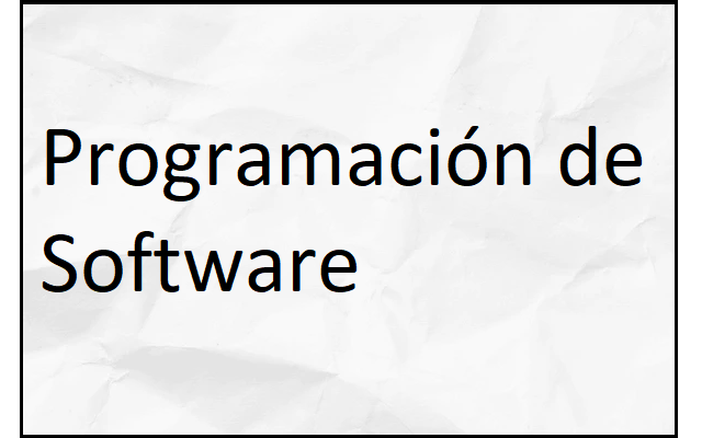 programación de software