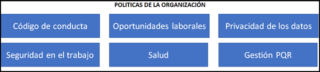 activo de la organización: políticas