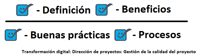 gestión de la calidad del proyecto