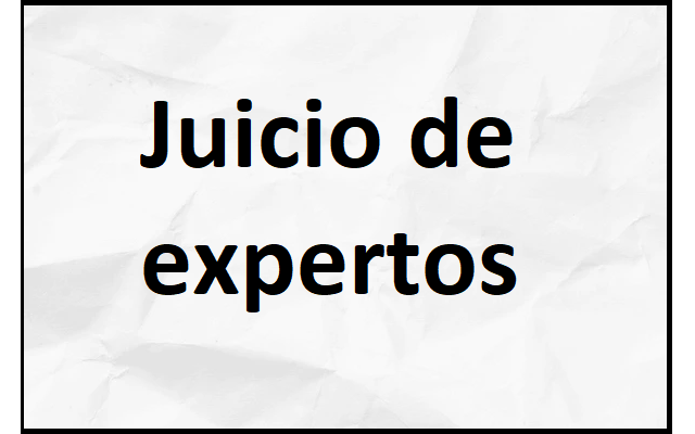 juicio de expertos