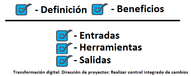 realizar el control integrado de cambios