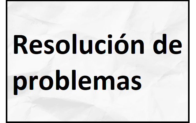 resolución de problemas